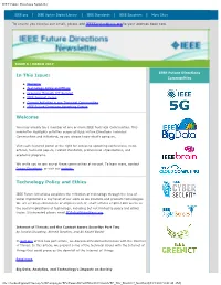 IEEE Future Directions Newsletter