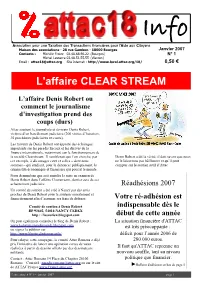 L'affaire CLEAR STREAM