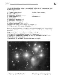 Problem 52 Measuring the Size of a Star Cluster