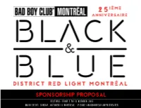 Sponsorship Proposal Main Event : Sunday Oct