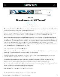 Three Reasons to Kill Yourself | Huffpost