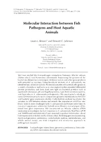 Molecular Interaction Between Fish Pathogens and Host Aquatic Animals