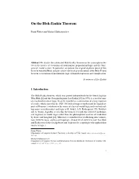 On the Blok-Esakia Theorem