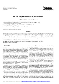 On the Progenitor of V838 Monocerotis