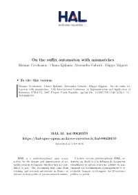 On the Suffix Automaton with Mismatches
