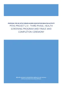 Pitas Project 2.0 - Third Phase, Health Screening Program and Finale and Completion Ceremony