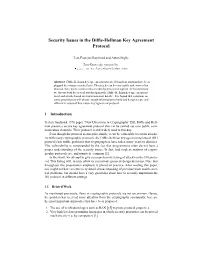 Security Issues in the Diffie-Hellman Key Agreement Protocol