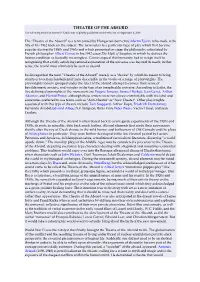 THEATRE of the ABSURD Introduction.Pdf