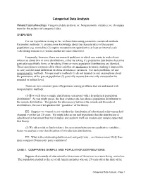Categorical Data Analysis