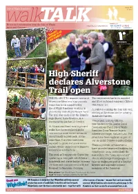 High Sheriff Declares Alverstone Trail Open