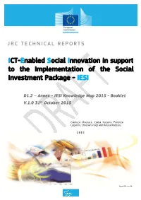 ICT-Enabled Social Innovation in Support to the Implementation of the Social Investment Package - IESI