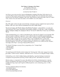 Modern Technique of the Pistol by Greg Boyce Morrison Jeff Cooper, Editorial Advisor