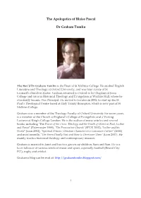 Pascal Apologetics