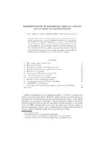 REPRESENTATIONS of ELEMENTARY ABELIAN P-GROUPS and BUNDLES on GRASSMANNIANS