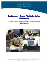 Thinking Anew—Security Priorities for the Next Administration