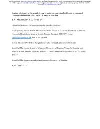 Vaginal Lubricants in the Couple Trying-To-Conceive: Assessing Healthcare Professional Recommendations and Effect on in Vitro Sperm Function