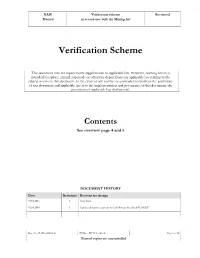 Verification Scheme Restricted Manual in Accordance with the Mining Act