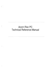 Acorn Risc PC Technical Reference Manual