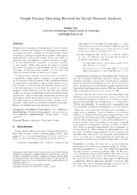 Graph Pattern Matching Revised for Social Network Analysis