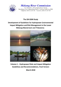 MRC Hydropower Mitigation Guidelines