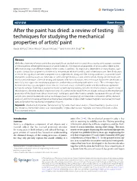After the Paint Has Dried: a Review of Testing