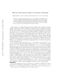 Arxiv:1406.4204V3 [Math.QA] 10 Mar 2018 C Linear Category Corepresenting C-Balanced Right-Exact Bilinear Functors out of M × N