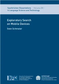 Exploratory Search on Mobile Devices