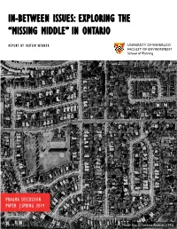 In-Between Issues: Exploring the “Missing Middle” in Ontario