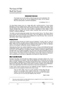 The Gates of Hell Shall Not Prevail… Lessons from the Story of the Church