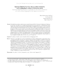 From Four Sites in Southern Amazonia, with A