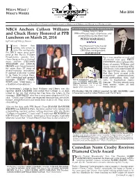 NBC4 Anchors Colleen Williams and Chuck Henry Honored at PPB