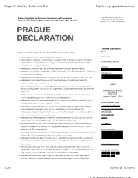 Prague Declaration on European Conscience and Communism