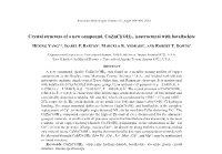 Crystal Structure of a New Compound, Cuzncl(OH)3, Isostructural with Botallackite