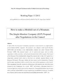 SUP) Proposal After Negotiations in the Council