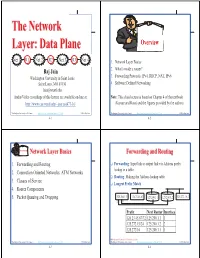 The Network Layer Data Plane