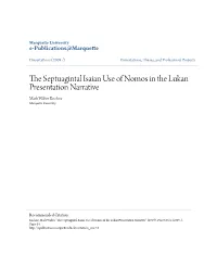 The Septuagintal Isaian Use of Nomos in the Lukan Presentation Narrative