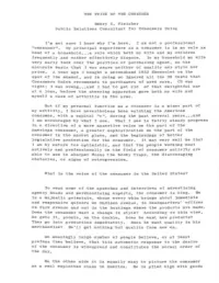 THE VOICE of the CONSUMER Henry C. Fleisher Public Relations