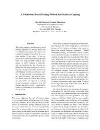 A Tabulation-Based Parsing Method That Reduces Copying