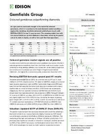 Gemfields Group H1 Results