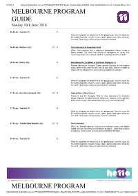 Melbourne Program Guide Melbourne
