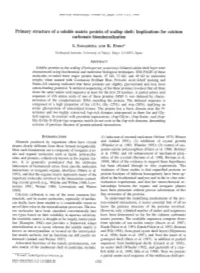 Primary Structure of a Soluble Matrix Protein of Scallop Shell