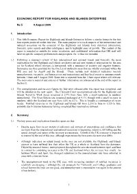 1 Economic Report for Highlands and Islands