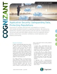 Application Security: Safeguarding Data, Protecting Reputations