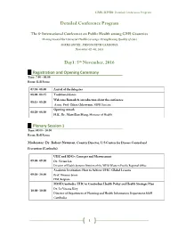 Detailed Conference Program Day1