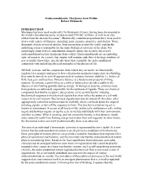 Endocannabinoids: Marijuana from Within Robert Melamede