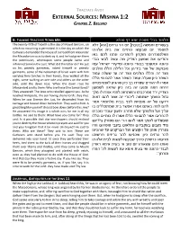 External Sources: Mishna 1:2 Gavriel Z