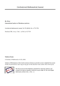 Generalized Indices of Boolean Matrices