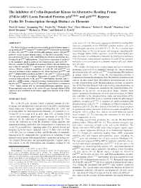 (Ink4a/ARF) Locus Encoded Proteins P16ink4a and P19arf Repress Cyclin D1 Transcription Through Distinct Cis Elements