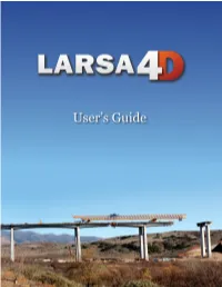 LARSA 4D User's Manual