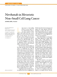 Nivolumab in Metastatic Non–Small Cell Lung Cancer